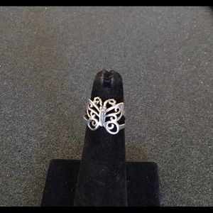 🚨Final Sale🚨!! Vintage Sterling Silver Detailed Butterfly Ring